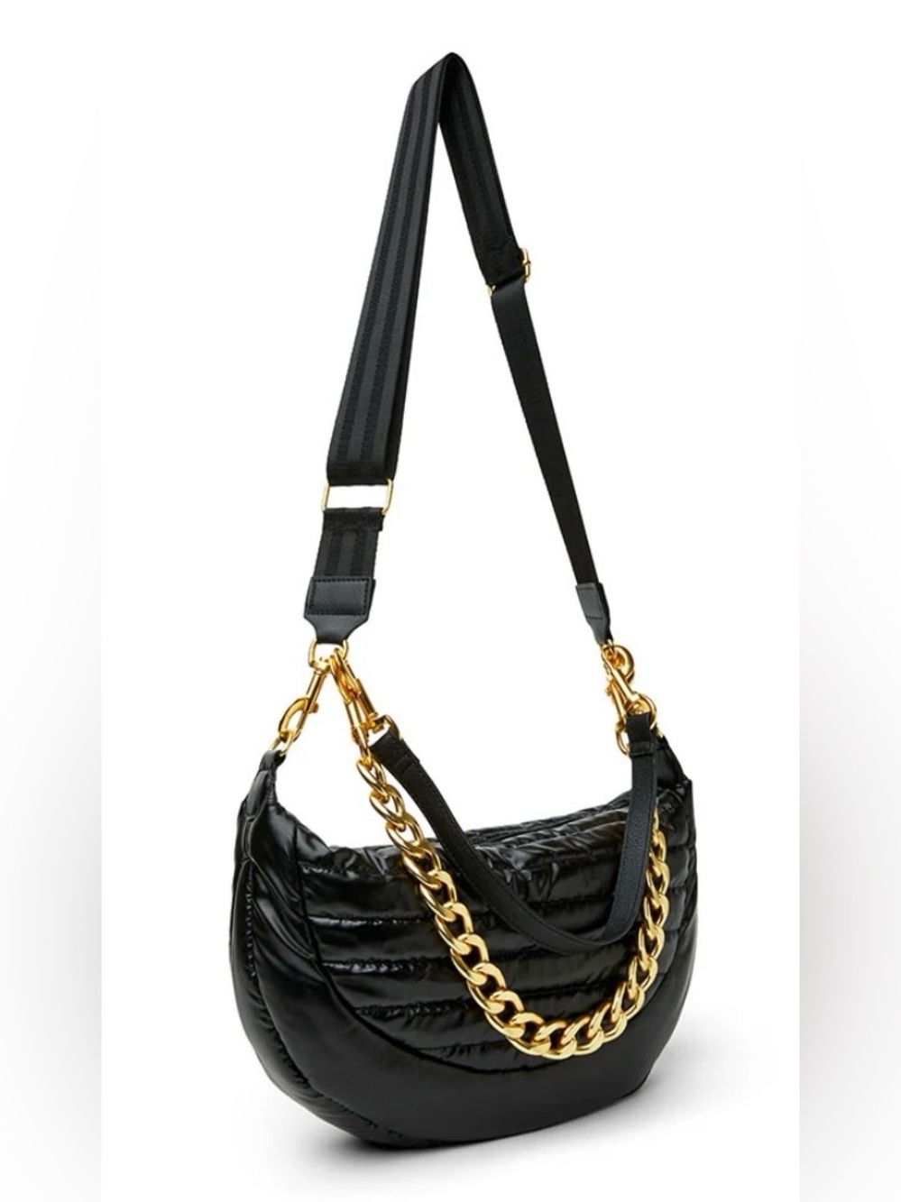 NWT THINK ROYLN Elton Hobo  Handbag Bag, Pearl Black